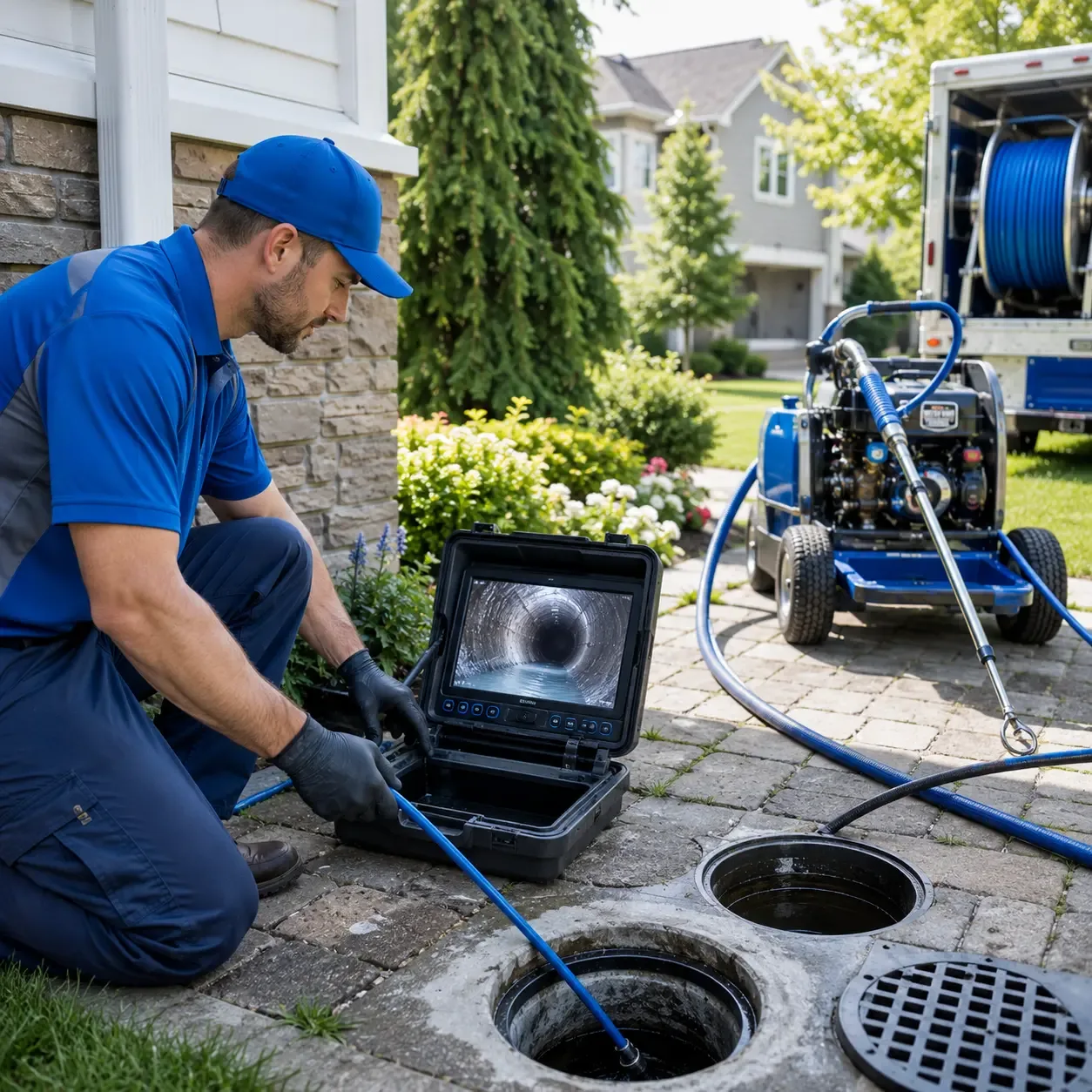 Outdoor drain cleaning professionals serving Hoffman, IL